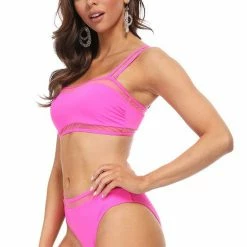 Beach Joy PINK MESH SWIM