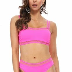 Beach Joy PINK MESH SWIM