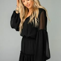 BUDDY LOVE CLOTHING ZOZO BLACK DRESS