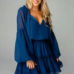 BUDDY LOVE ZOZO NAVY DRESS 14 BUDDY LOVE ZOZO NAVY DRESS