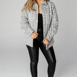 BUDDY LOVE CHANTALLE OVERSIZED SHACKET-GREY