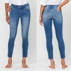 Vervet BOTTOMS HALEY CLASSIC FRAY SKINNY