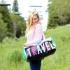 JADELYNN BROOKE BAGS TRAVEL BLACK DUFFLE