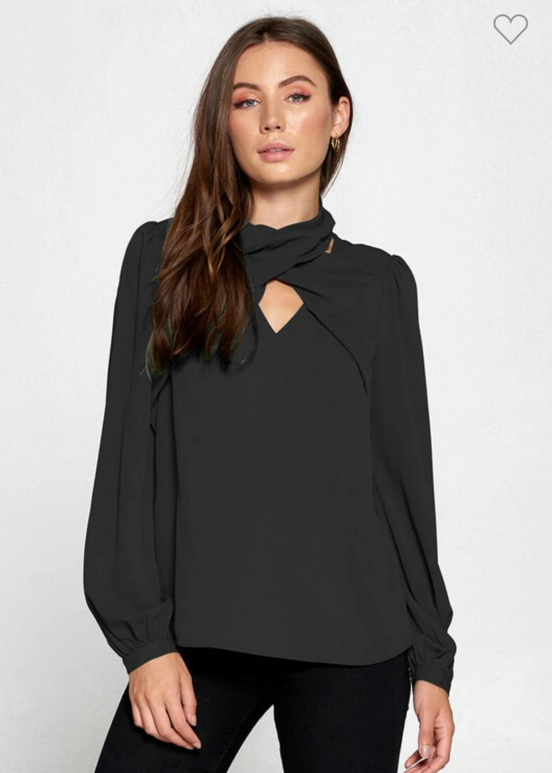 STRUT AND BOLT TARA WRAP BALOON SLV BLOUSE 6 STRUT AND BOLT TARA WRAP BALOON SLV BLOUSE