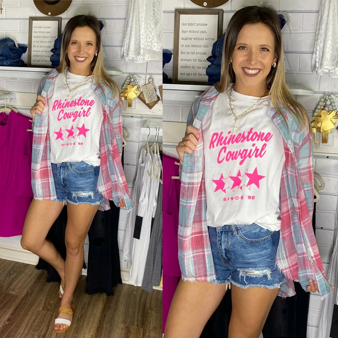 CHARLIE SOUTHERN GRAPHICS RHINESTONE COWGIRL 6 CHARLIE SOUTHERN GRAPHICS RHINESTONE COWGIRL