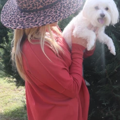 Olive & Pique HATS LEOPARD FELT HAT