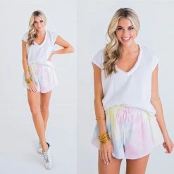 KARLIE COTTON CANDY GAUZE SHORTS CLOTHING