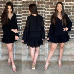 BUDDY LOVE CLOTHING ZOZO BLACK DRESS