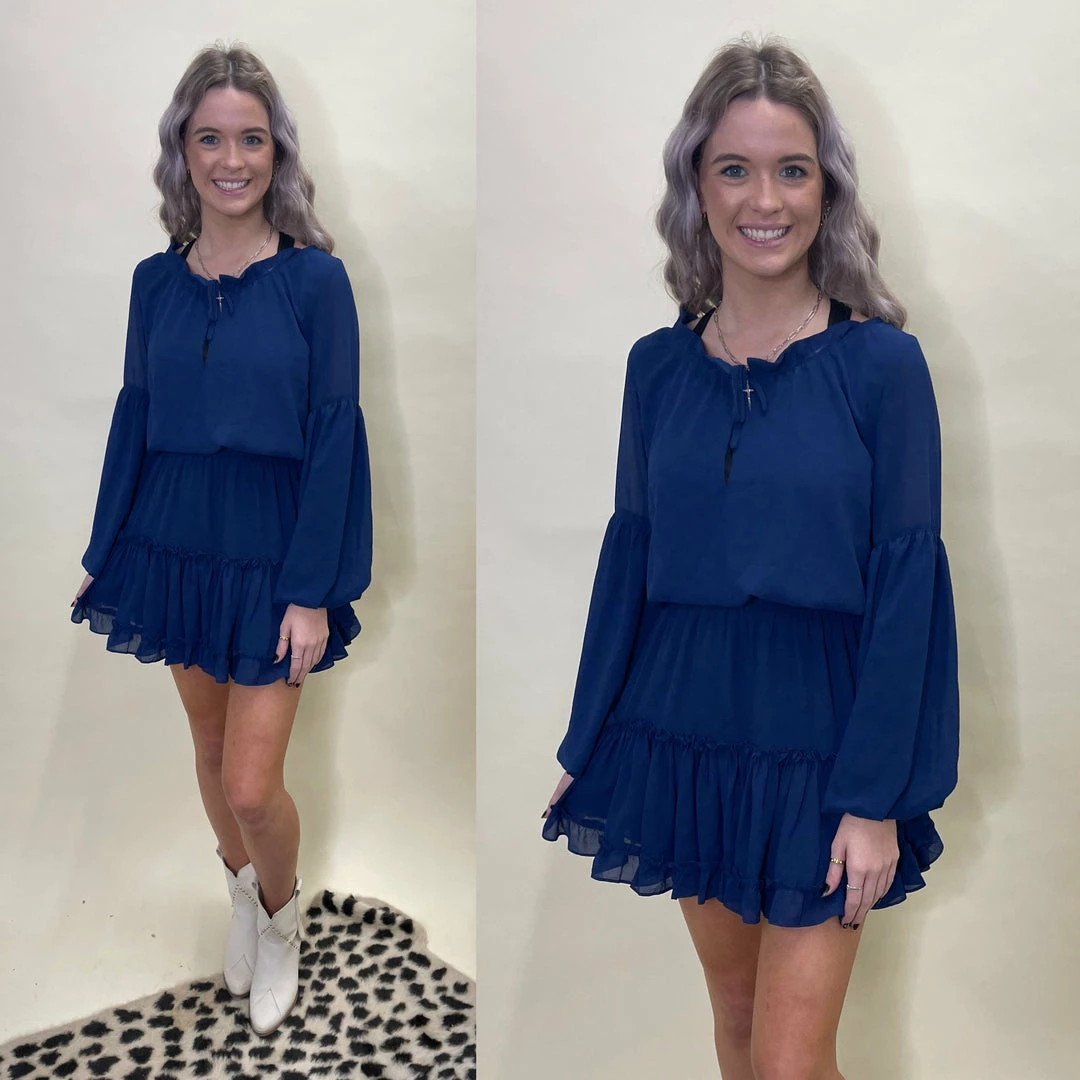 BUDDY LOVE ZOZO NAVY DRESS 1 BUDDY LOVE ZOZO NAVY DRESS