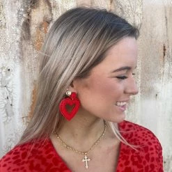 GOLDEN STELLA WHAT'S NEW BE MINE HEART EARRINGS