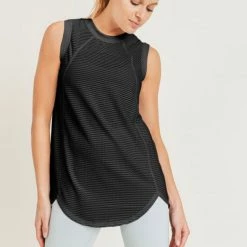 MONO B. BROOKE TRELLIS MESH TANK CLOTHING