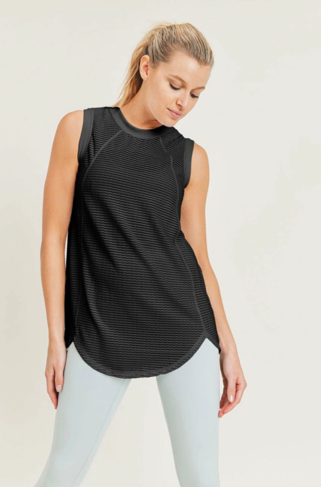 MONO B. BROOKE TRELLIS MESH TANK CLOTHING 2 MONO B. BROOKE TRELLIS MESH TANK CLOTHING