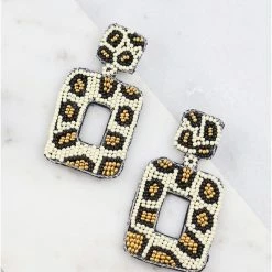 CAROLINE HILL JEWELRY FIERCE LEOPARD BEADED EARRING 11 CAROLINE HILL JEWELRY FIERCE LEOPARD BEADED EARRING