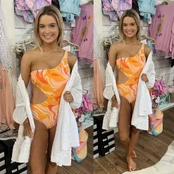 Beach Joy CORAL WAVE ONE PIECE CUT OUT WHAT'S NEW
