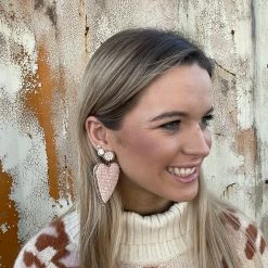 GOLDEN STELLA I HEART YOU BEADED EARRINGS WHAT'S NEW