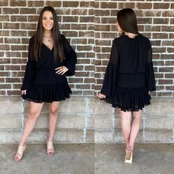 BUDDY LOVE CLOTHING ZOZO BLACK DRESS