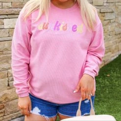 JADELYNN BROOKE SUNKISSED CORDED SWEATSHIRT WHAT'S NEW