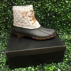 LET'S SEE STYLE HEATHER GREY DUCK BOOT SHOES