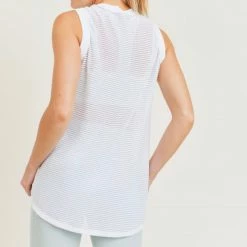 MONO B. BROOKE TRELLIS MESH TANK CLOTHING 13 MONO B. BROOKE TRELLIS MESH TANK CLOTHING
