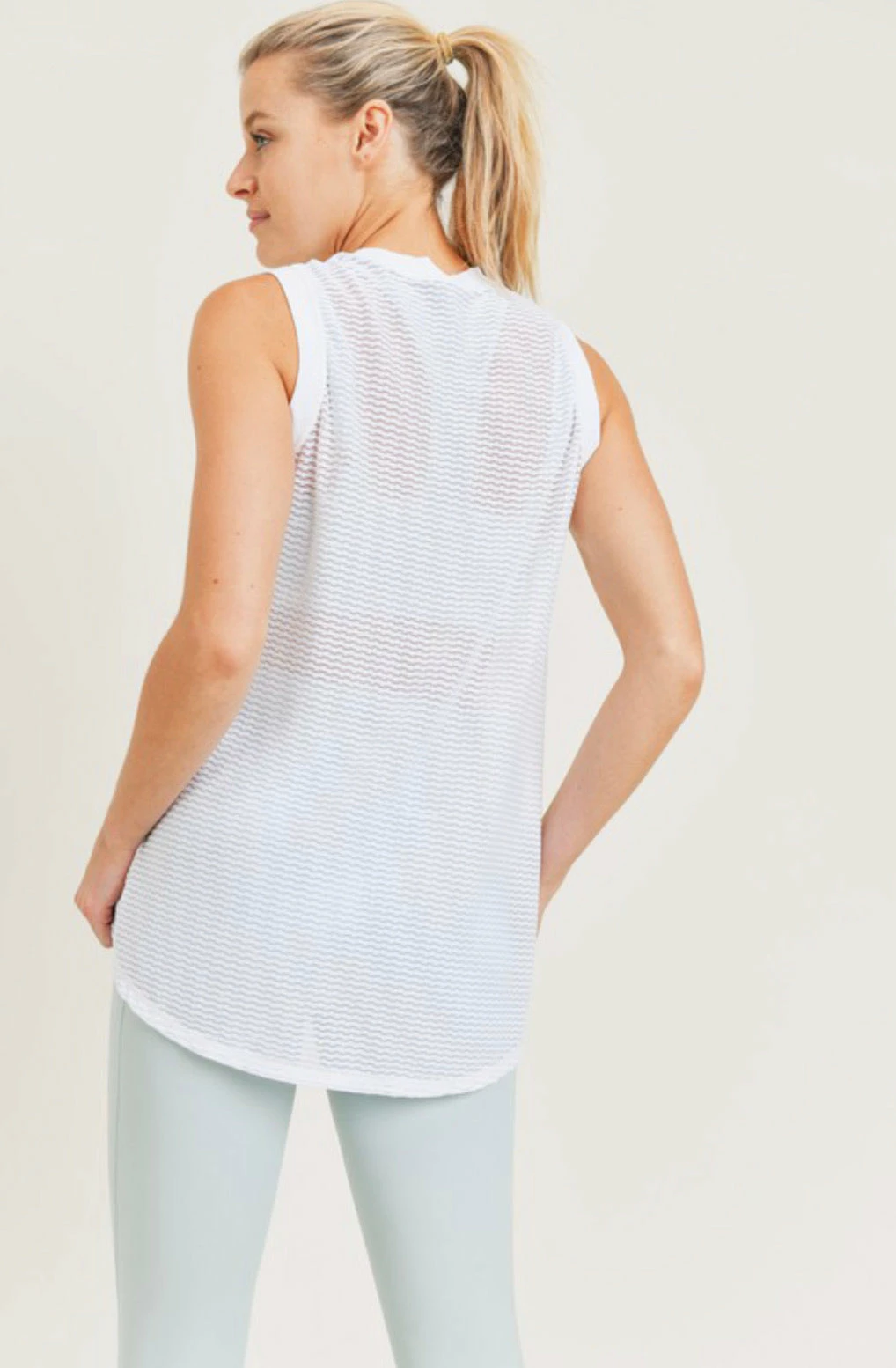 MONO B. BROOKE TRELLIS MESH TANK CLOTHING 5 MONO B. BROOKE TRELLIS MESH TANK CLOTHING