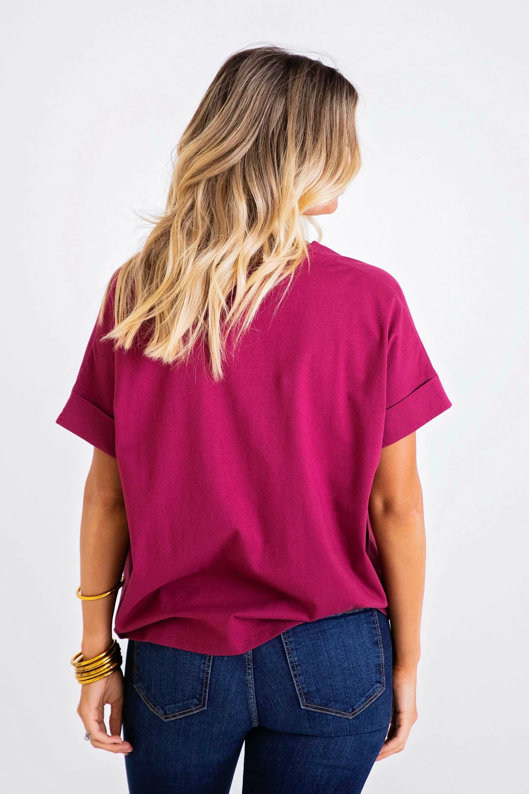 KARLIE CLOTHING KACI BERRY VNECK TOP 7 KARLIE CLOTHING KACI BERRY VNECK TOP