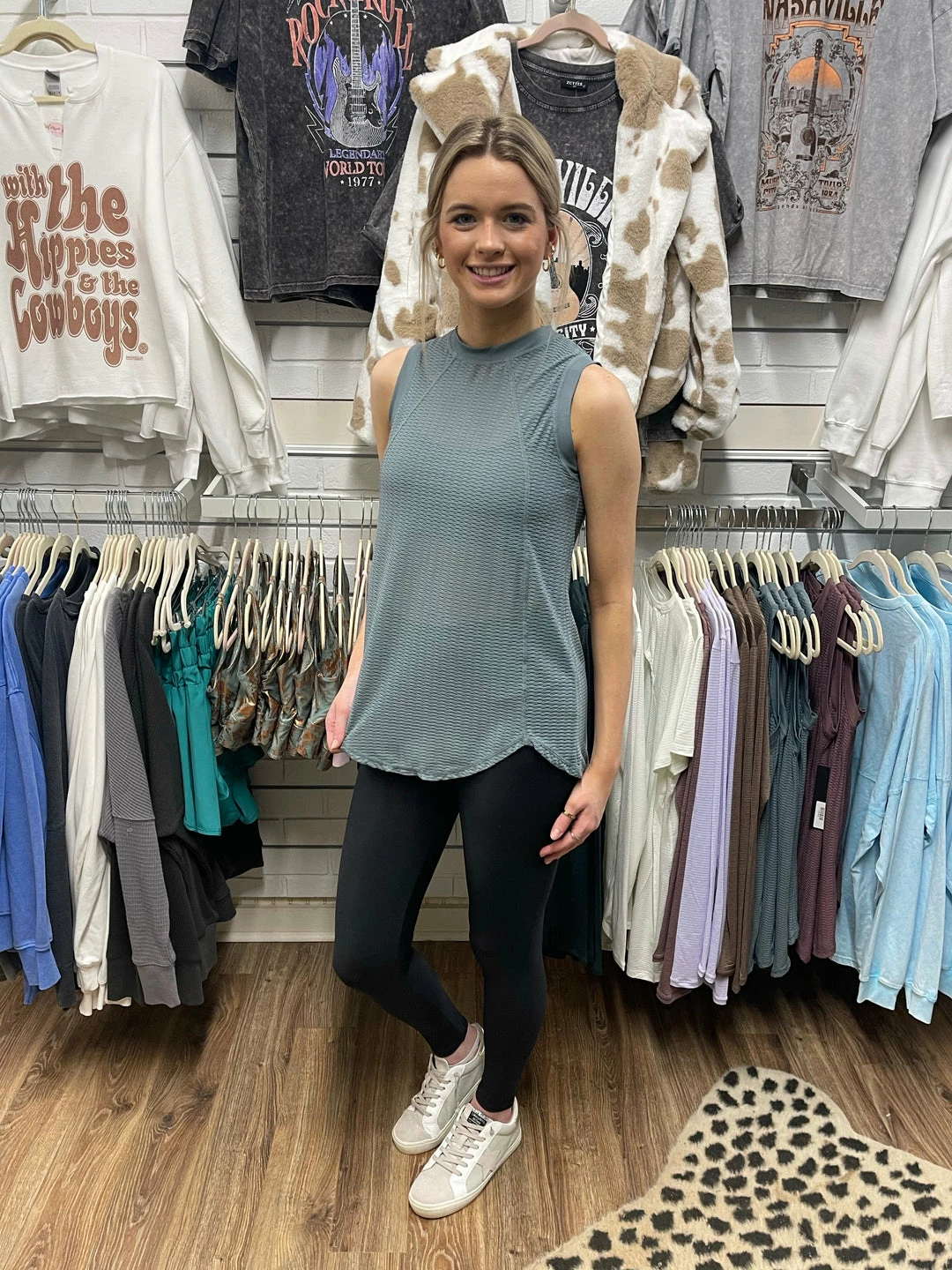 MONO B. BROOKE TRELLIS SEA MESH TANK 4 MONO B. BROOKE TRELLIS SEA MESH TANK