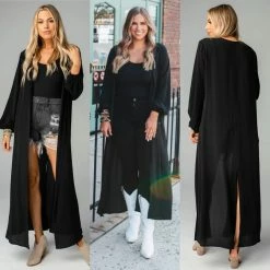 BUDDY LOVE CLOTHING LORETTA BLACK DUSTER
