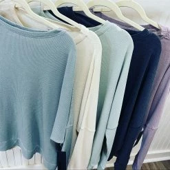 MONO B. KENZIE WAFFLE LONG SLV ACTIVE WEAR