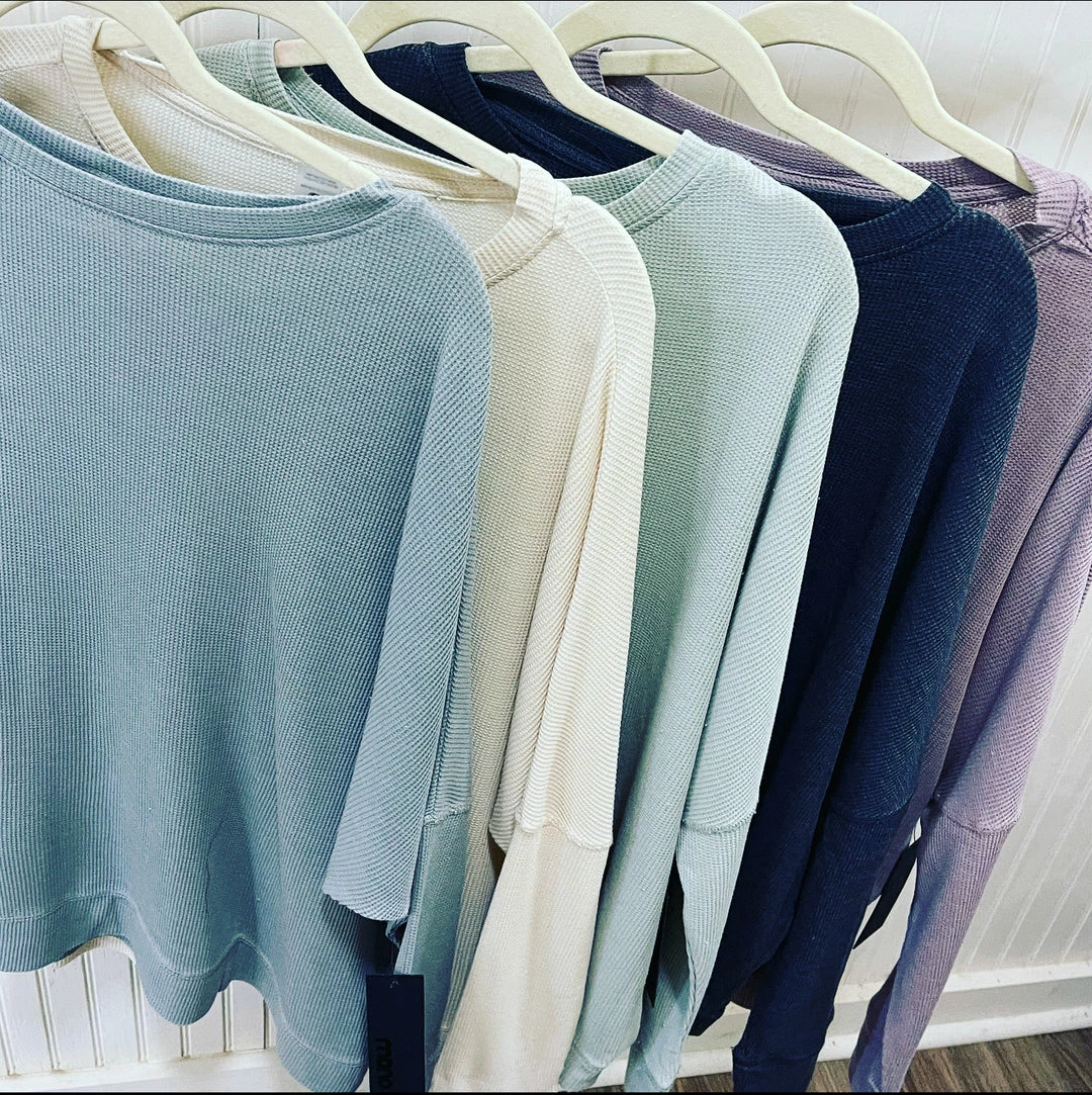 MONO B. KENZIE WAFFLE LONG SLV ACTIVE WEAR 1 MONO B. KENZIE WAFFLE LONG SLV ACTIVE WEAR