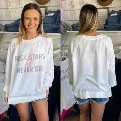 ODD PEOPLE ROCK STARS NEVER DIE SWEATSHIRTS GRAPHICS