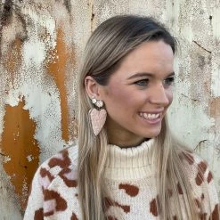 GOLDEN STELLA I HEART YOU BEADED EARRINGS WHAT'S NEW