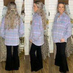 BUDDY LOVE CHANTALLE OVERSIZED SHACKET - LAVENDER