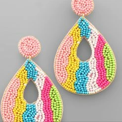 GOLDEN STELLA WHAT'S NEW JESSICA TEARDROP BEADED EARRING