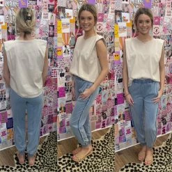 KARLIE WHAT'S NEW CHAMBRAY JOGGER
