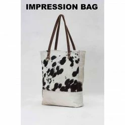 MYRA IMPRESSION COWHIDE BAG