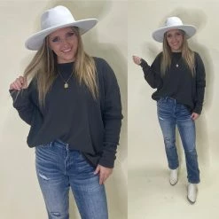 MONO B. CLOTHING MADISON WAFFLE BOAT NK TOP