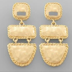 GOLDEN STELLA WHAT'S NEW KAYLA GOLD DROP EARRINGS