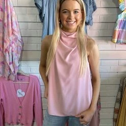 Entro KERI PINK COWL NECK TOP 8 Entro KERI PINK COWL NECK TOP