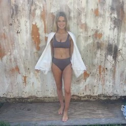 ENVYA TAUPE SWIMSUIT