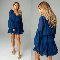 BUDDY LOVE ZOZO NAVY DRESS 10 BUDDY LOVE ZOZO NAVY DRESS