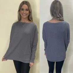 MONO B. CLOTHING MADISON WAFFLE BOAT NK TOP