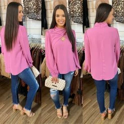 STRUT AND BOLT TARA WRAP BALOON SLV BLOUSE 19 STRUT AND BOLT TARA WRAP BALOON SLV BLOUSE