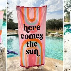 JADELYNN BROOKE SWIM HERE COMES THE FUN BEACH TOWEL