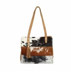 MYRA SMALL STRIPE COWHIDE PURSE
